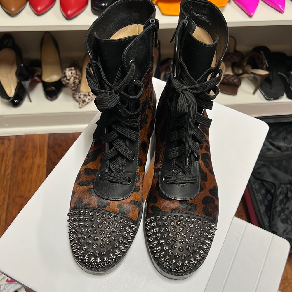 Studded Louboutin Boots